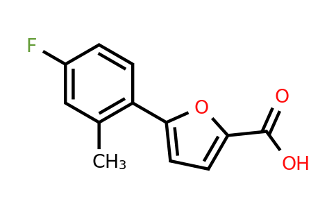 CAS 1094267-55-6 | 5-(4-Fluoro-2-methylphenyl)furan-2-carboxylic acid