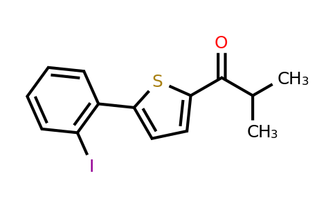 CAS 1094282-10-6 | 1-[5-(2-Iodophenyl)thiophen-2-yl]-2-methylpropan-1-one