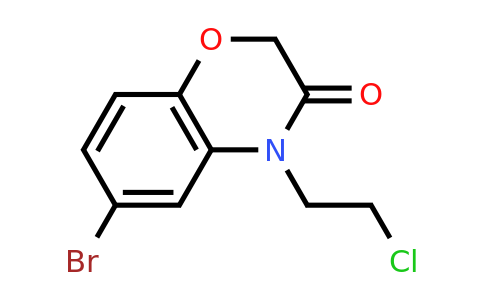 CAS 1094298-71-1 | 6-bromo-4-(2-chloroethyl)-3,4-dihydro-2H-1,4-benzoxazin-3-one