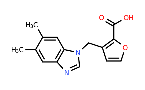 CAS 1094299-09-8 | 3-[(5,6-dimethyl-1H-1,3-benzodiazol-1-yl)methyl]furan-2-carboxylic acid