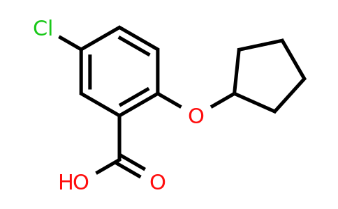 CAS 1094310-78-7 | 5-chloro-2-(cyclopentyloxy)benzoic acid