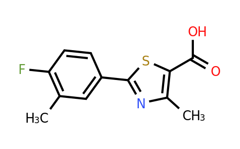 CAS 1094351-12-8 | 2-(4-Fluoro-3-methylphenyl)-4-methylthiazole-5-carboxylic acid