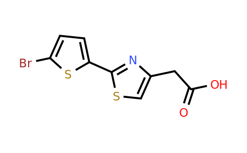 CAS 1094355-55-1 | 2-[2-(5-Bromothiophen-2-yl)-1,3-thiazol-4-yl]acetic acid