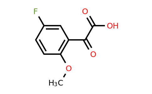 CAS 1094355-95-9 | 2-(5-Fluoro-2-methoxyphenyl)-2-oxoacetic acid