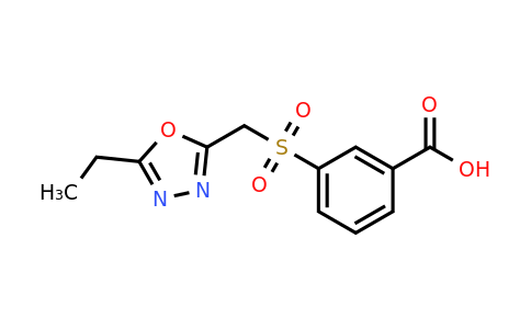 CAS 1094356-17-8 | 3-[(5-ethyl-1,3,4-oxadiazol-2-yl)methanesulfonyl]benzoic acid