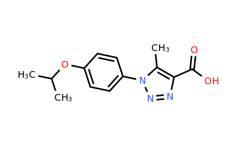 CAS 1094373-33-7 | 5-Methyl-1-[4-(propan-2-yloxy)phenyl]-1H-1,2,3-triazole-4-carboxylic acid