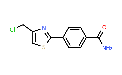CAS 1094402-62-6 | 4-[4-(Chloromethyl)-1,3-thiazol-2-yl]benzamide