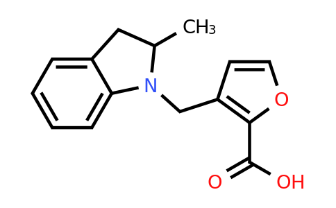 CAS 1094432-91-3 | 3-[(2-Methyl-2,3-dihydro-1H-indol-1-yl)methyl]furan-2-carboxylic acid