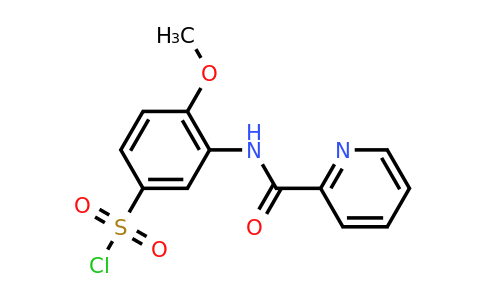 CAS 1094455-96-5 | 4-Methoxy-3-(pyridine-2-amido)benzene-1-sulfonyl chloride