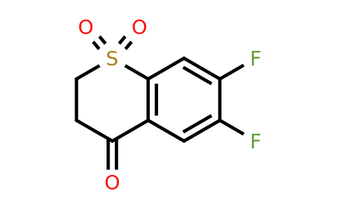 CAS 1094476-70-6 | 6,7-Difluoro-3,4-dihydro-2H-1lambda6-benzothiopyran-1,1,4-trione