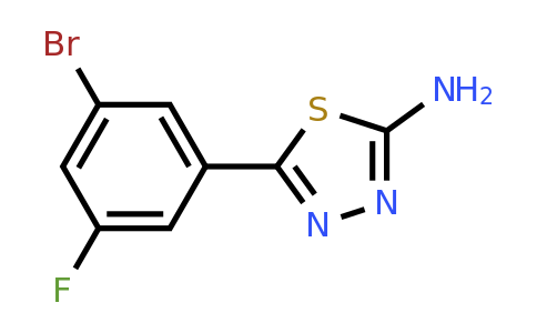CAS 1094640-20-6 | 5-(3-Bromo-5-fluorophenyl)-1,3,4-thiadiazol-2-amine