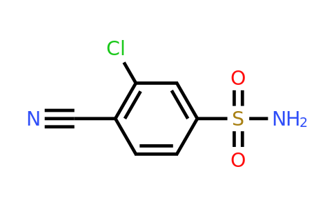 CAS 1094691-00-5 | 3-Chloro-4-cyanobenzene-1-sulfonamide