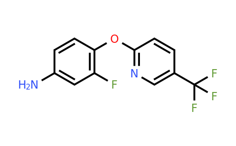 CAS 1094937-85-5 | 3-Fluoro-4-{[5-(trifluoromethyl)pyridin-2-yl]oxy}aniline