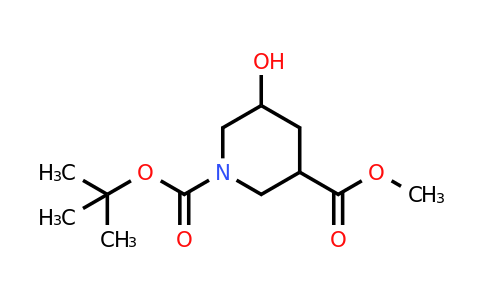 CAS 1095010-47-1 | 1-tert-butyl 3-methyl 5-hydroxypiperidine-1,3-dicarboxylate