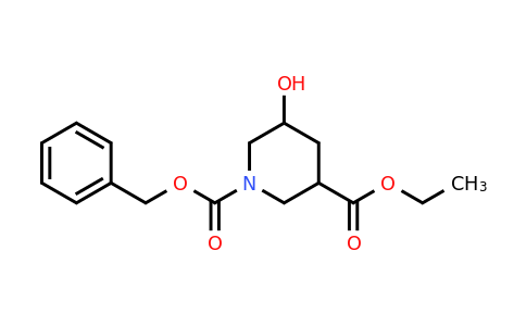 CAS 1095010-49-3 | 1-benzyl 3-ethyl 5-hydroxypiperidine-1,3-dicarboxylate