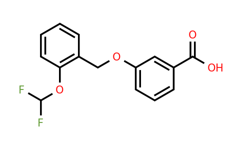 CAS 1095565-68-6 | 3-{[2-(difluoromethoxy)phenyl]methoxy}benzoic acid