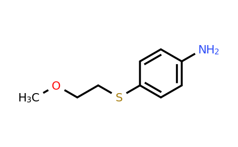 CAS 1095599-55-5 | 4-[(2-Methoxyethyl)sulfanyl]aniline