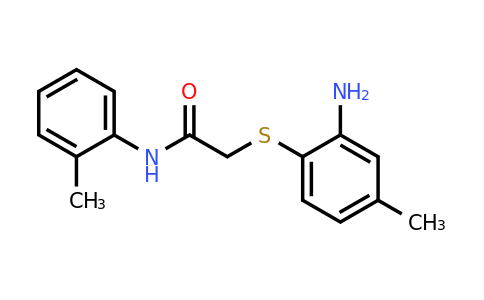 CAS 1095624-26-2 | 2-[(2-Amino-4-methylphenyl)sulfanyl]-N-(2-methylphenyl)acetamide