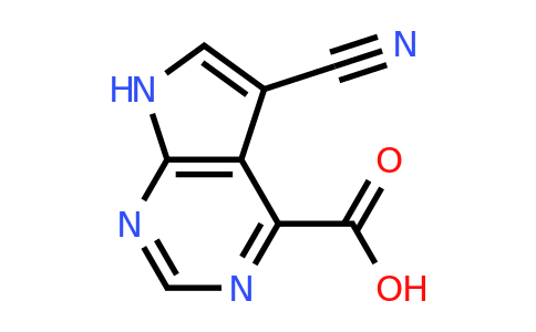CAS 1095822-77-7 | 5-cyano-7H-pyrrolo[2,3-d]pyrimidine-4-carboxylic acid