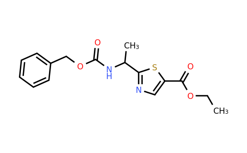 CAS 1095823-50-9 | ethyl 2-(1-(((benzyloxy)carbonyl)amino)ethyl)thiazole-5-carboxylate