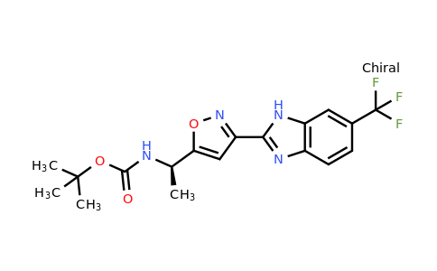 CAS 1095824-21-7 | (R)-tert-Butyl (1-(3-(6-(trifluoromethyl)-1H-benzo[d]imidazol-2-yl)isoxazol-5-yl)ethyl)carbamate