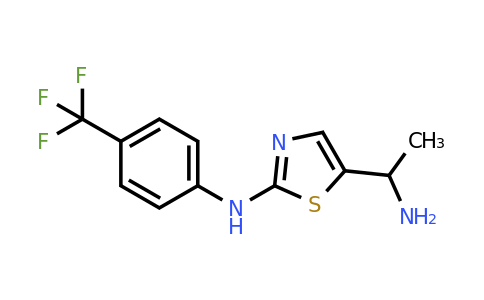 CAS 1095824-42-2 | 5-(1-aminoethyl)-N-(4-(trifluoromethyl)phenyl)thiazol-2-amine