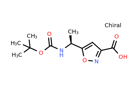CAS 1095825-67-4 | (S)-5-(1-((tert-Butoxycarbonyl)amino)ethyl)isoxazole-3-carboxylic acid
