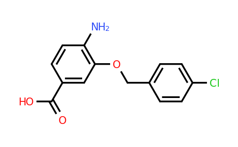 CAS 1096330-77-6 | 4-Amino-3-((4-chlorobenzyl)oxy)benzoic acid