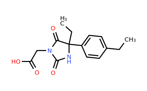 CAS 1096333-39-9 | 2-[4-ethyl-4-(4-ethylphenyl)-2,5-dioxoimidazolidin-1-yl]acetic acid