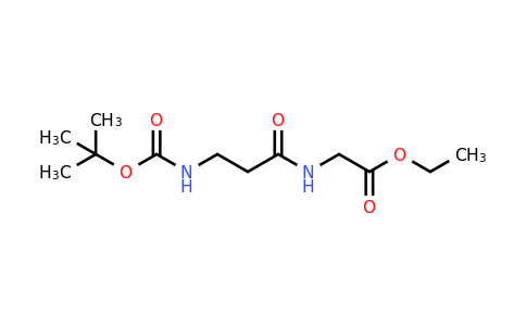 CAS 1096701-63-1 | ethyl 2-(3-{[(tert-butoxy)carbonyl]amino}propanamido)acetate