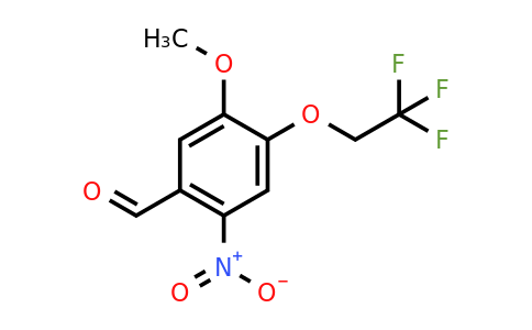 CAS 1096827-19-8 | 5-Methoxy-2-nitro-4-(2,2,2-trifluoroethoxy)benzaldehyde