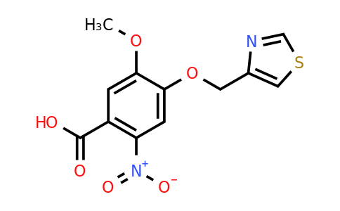 CAS 1096827-33-6 | 5-Methoxy-2-nitro-4-(1,3-thiazol-4-ylmethoxy)benzoic acid