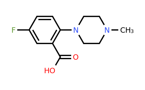 CAS 1096829-46-7 | 5-fluoro-2-(4-methylpiperazin-1-yl)benzoic acid