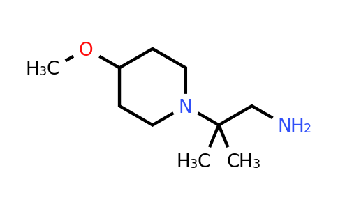 CAS 1096833-30-5 | 2-(4-Methoxypiperidin-1-yl)-2-methylpropan-1-amine