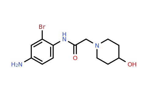 CAS 1096857-75-8 | N-(4-Amino-2-bromophenyl)-2-(4-hydroxypiperidin-1-yl)acetamide
