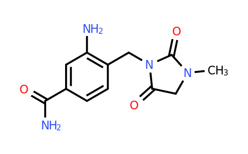CAS 1096864-14-0 | 3-Amino-4-[(3-methyl-2,5-dioxoimidazolidin-1-yl)methyl]benzamide