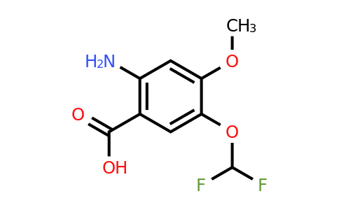 CAS 1096901-30-2 | 2-Amino-5-(difluoromethoxy)-4-methoxybenzoic acid