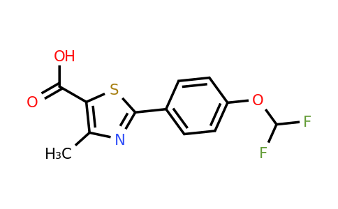 CAS 1096903-65-9 | 2-(4-(Difluoromethoxy)phenyl)-4-methylthiazole-5-carboxylic acid