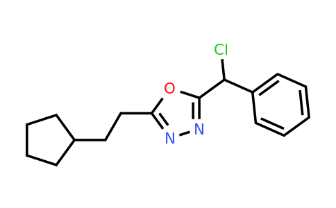 CAS 1096913-02-8 | 2-[chloro(phenyl)methyl]-5-(2-cyclopentylethyl)-1,3,4-oxadiazole