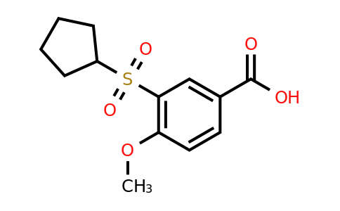 CAS 1096927-56-8 | 3-(Cyclopentanesulfonyl)-4-methoxybenzoic acid