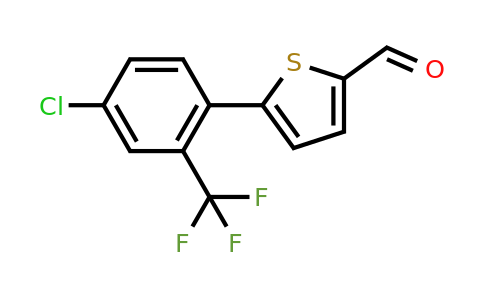 CAS 1096934-92-7 | 5-[4-Chloro-2-(trifluoromethyl)phenyl]thiophene-2-carbaldehyde