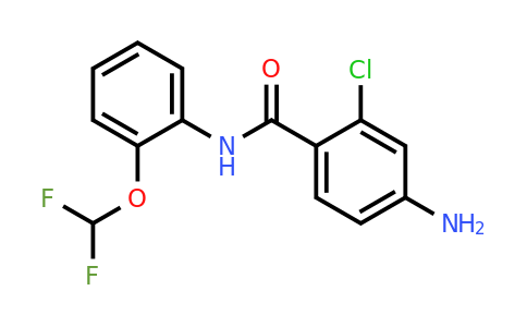CAS 1096935-52-2 | 4-Amino-2-chloro-N-(2-(difluoromethoxy)phenyl)benzamide