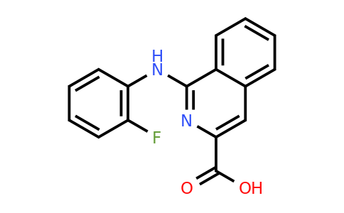 CAS 1096949-30-2 | 1-[(2-Fluorophenyl)amino]isoquinoline-3-carboxylic acid