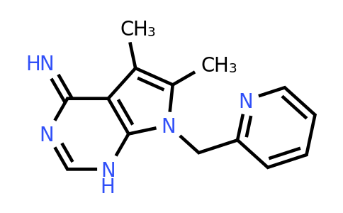 CAS 1096957-99-1 | 5,6-Dimethyl-7-(pyridin-2-ylmethyl)-1H,4H,7H-pyrrolo[2,3-d]pyrimidin-4-imine