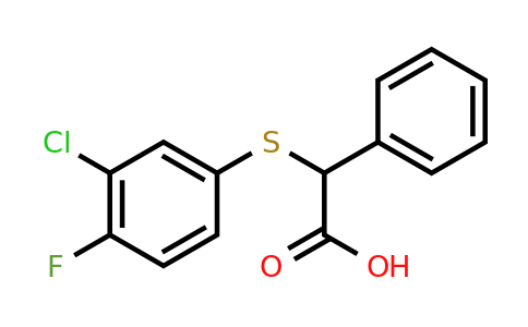 CAS 1096966-42-5 | 2-[(3-Chloro-4-fluorophenyl)sulfanyl]-2-phenylacetic acid