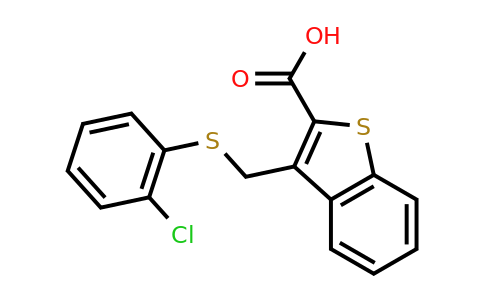 CAS 1096972-22-3 | 3-{[(2-chlorophenyl)sulfanyl]methyl}-1-benzothiophene-2-carboxylic acid