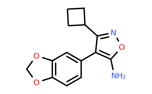 CAS 1097012-01-5 | 4-(2H-1,3-Benzodioxol-5-yl)-3-cyclobutyl-1,2-oxazol-5-amine