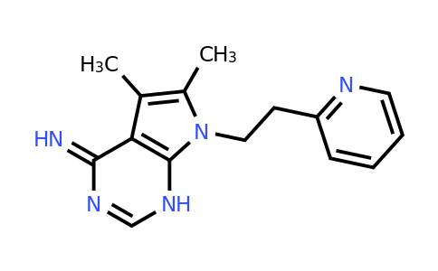 CAS 1097036-91-3 | 5,6-Dimethyl-7-[2-(pyridin-2-yl)ethyl]-1H,4H,7H-pyrrolo[2,3-d]pyrimidin-4-imine