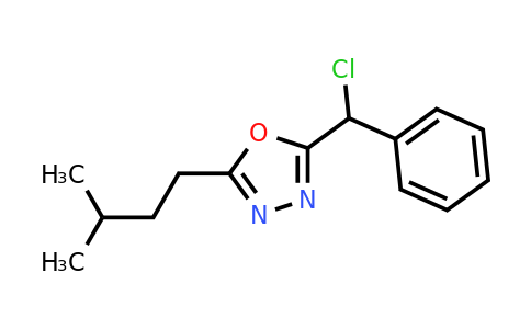 CAS 1097053-12-7 | 2-[chloro(phenyl)methyl]-5-(3-methylbutyl)-1,3,4-oxadiazole