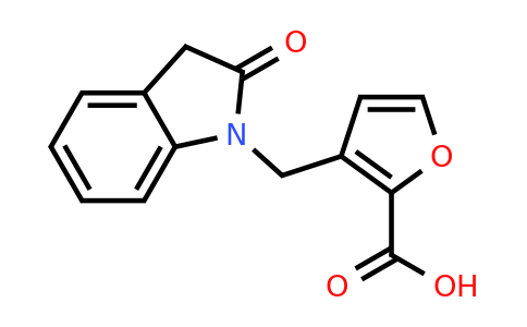 CAS 1097140-95-8 | 3-[(2-Oxo-2,3-dihydro-1H-indol-1-yl)methyl]furan-2-carboxylic acid